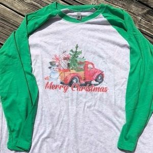 Merry Christmas Raglan Shirt